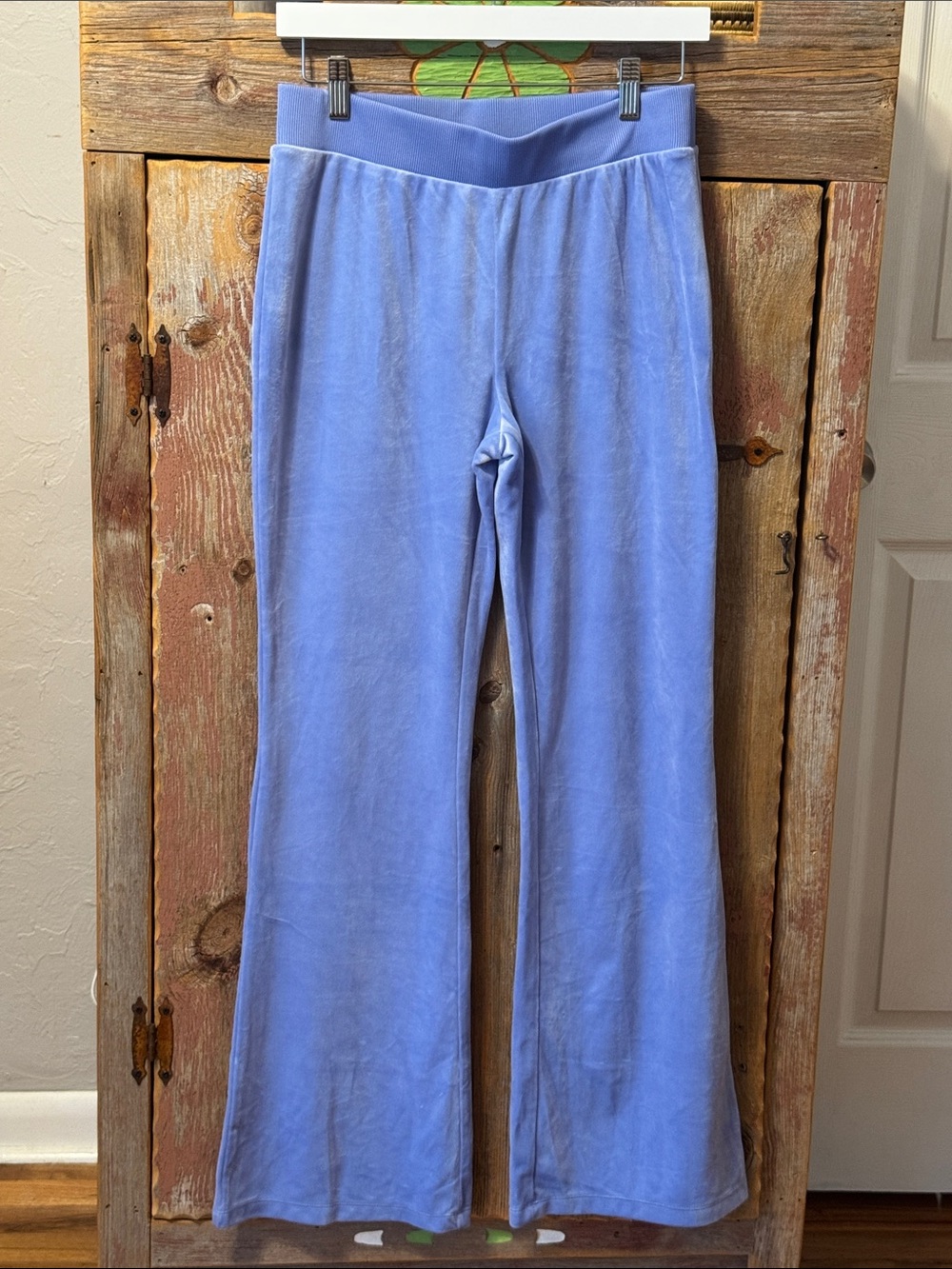 H&M Women’s Periwinkle Velour Wide-Leg Sweatpants NWT small